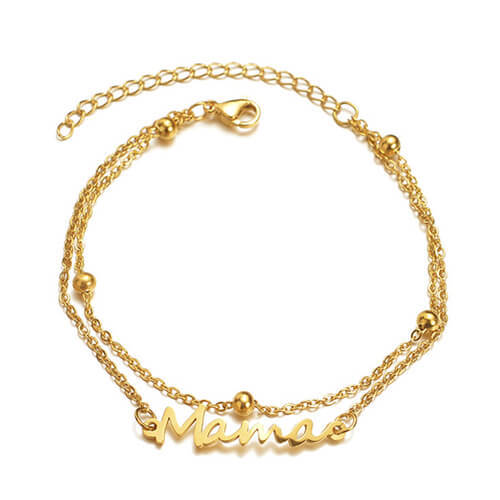 custom script name anklet factory wholesale layered 18k gold nameplate anklet suppliers bulk personalised date anklets manufacturers websites